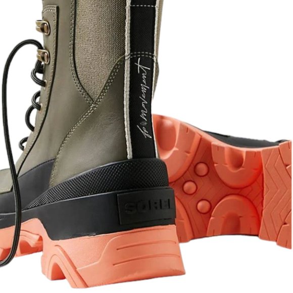 FP Movement x SOREL Brex Lace Boots Womens Size 7-12 Olive Green Statement Wear - Picture 10 of 13
